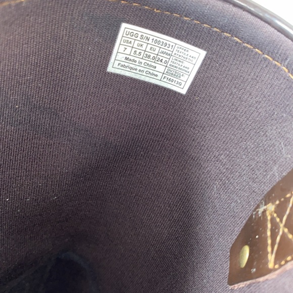 UGG 7 Australia KORYNNE tall rubber fall BOOTS equestrian style barn horseback - Picture 11 of 16